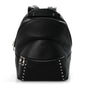Grained Calfskin Rockstud Backpack Black