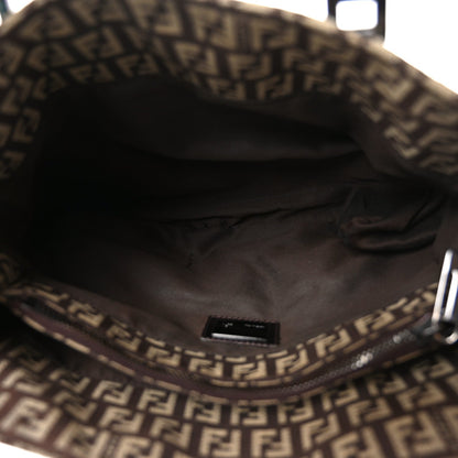 Zucchino Vitello Small Tote Testa di Moro Beige