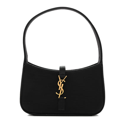 Satin Le 5 A 7 Mini Hobo Black