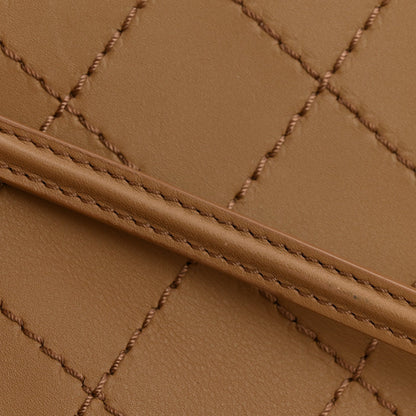 Calfskin Stitched CC Pocket Tote Beige