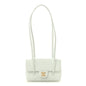 Shiny Caviar Mini Preppy Coco Shoulder Bag Light Blue