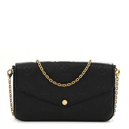 Empreinte Pochette Felicie Chain Wallet Black