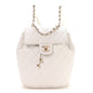 Caviar Quilted Mini Urban Spirit Backpack White