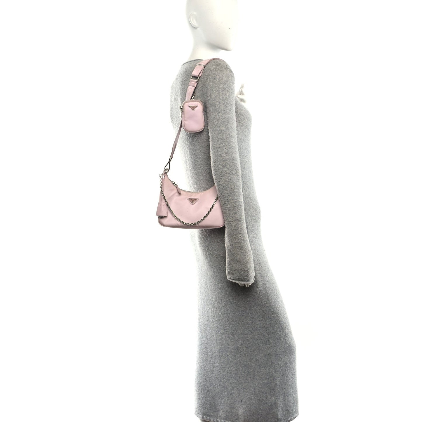 Nylon Re-Edition 2005 Shoulder Bag Alabastro