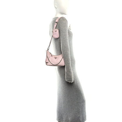 Nylon Re-Edition 2005 Shoulder Bag Alabastro
