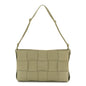 Calfskin Maxi Intrecciato Cassette Pouch On Strap Travertine