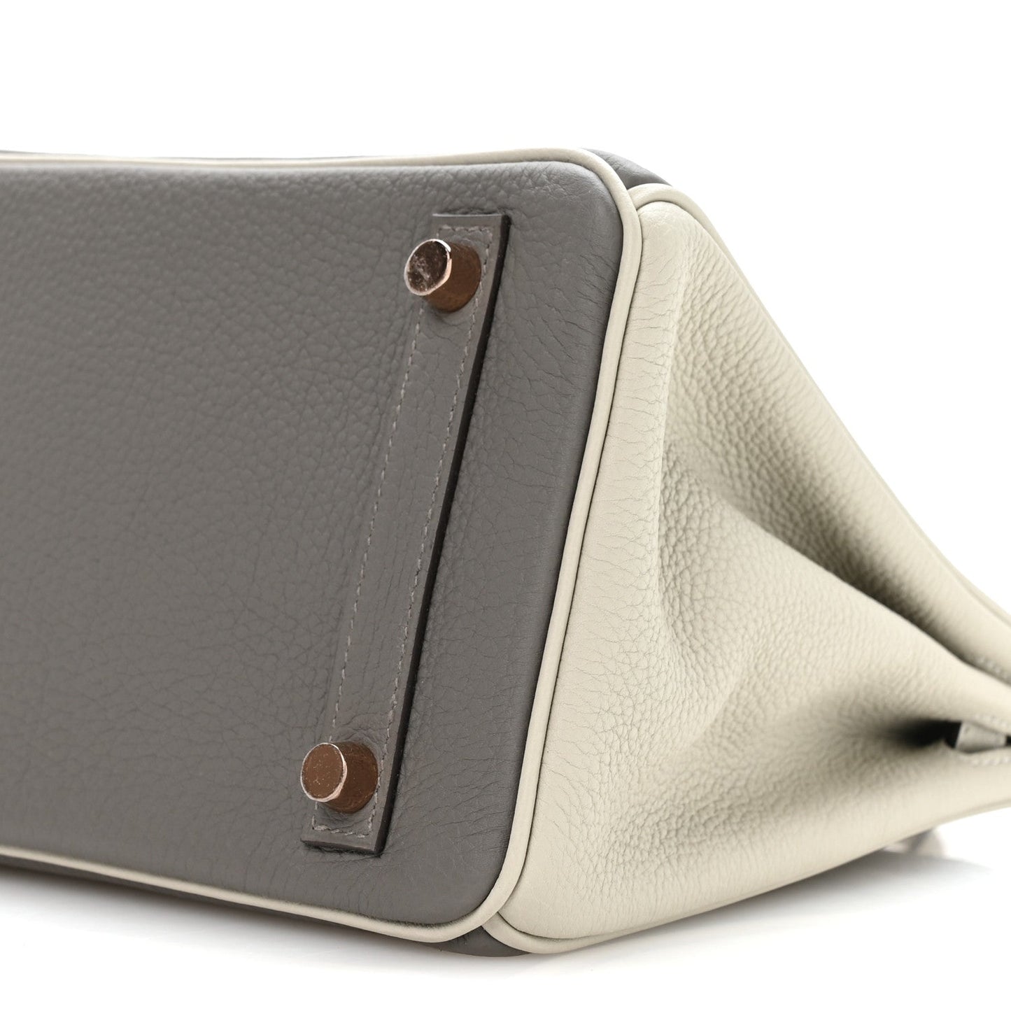 Togo Horseshoe Birkin 25 Etain Gris Perle