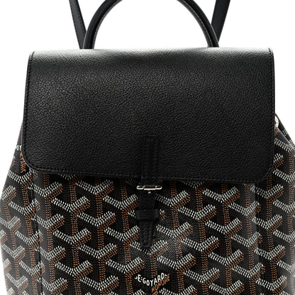Goyardine Calfskin Mini Alpin Backpack Black
