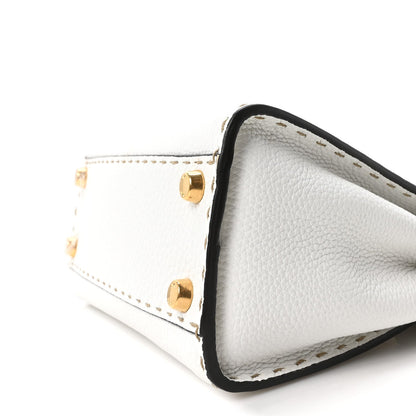 Cuoio Romano Selleria Mini Peekaboo Iconic Satchel White