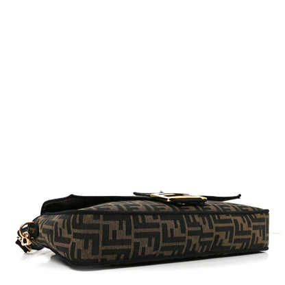 Fabric Jacquard FF 1974 Large Baguette Tobacco Moro Black