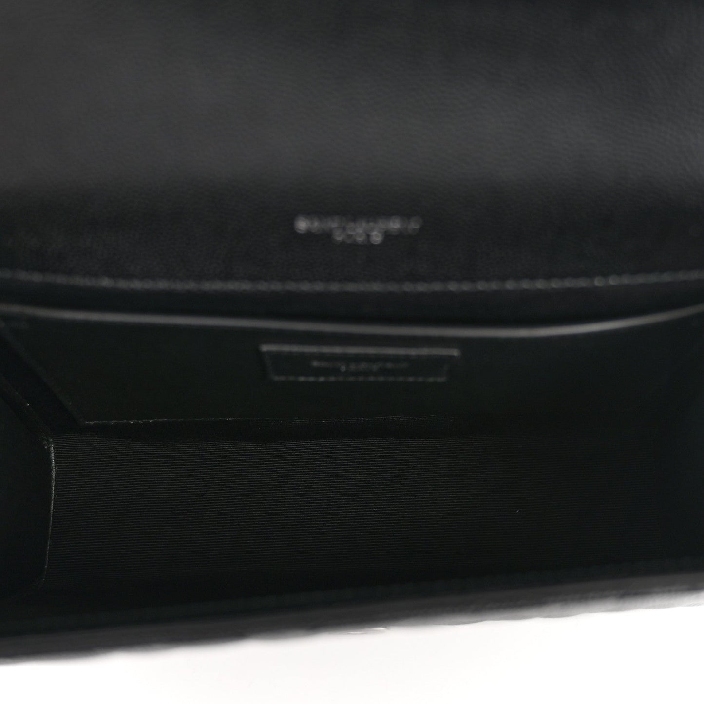 Grain De Poudre Textured Mixed Matelasse Triquilt Medium Monogram Satchel Black
