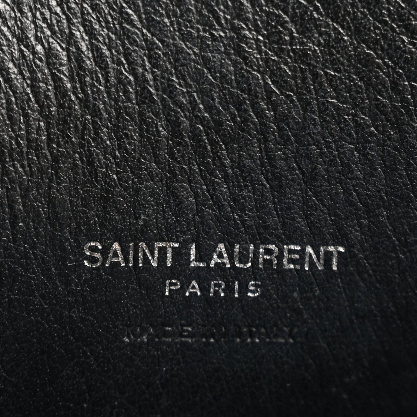 Grained Calfskin Baby Sac De Jour Black