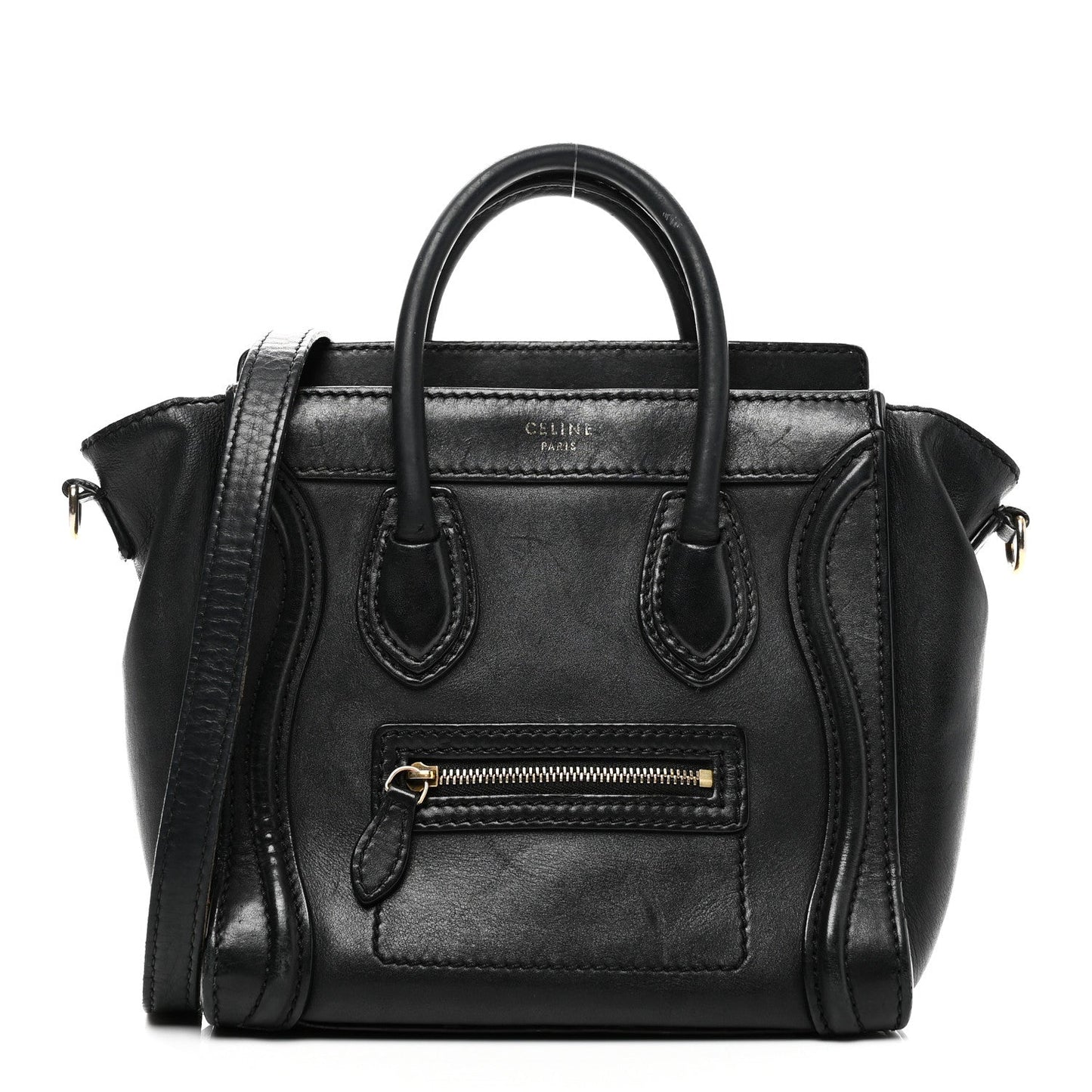 Smooth Calfskin Nano Luggage Black