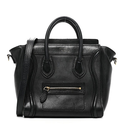 Smooth Calfskin Nano Luggage Black