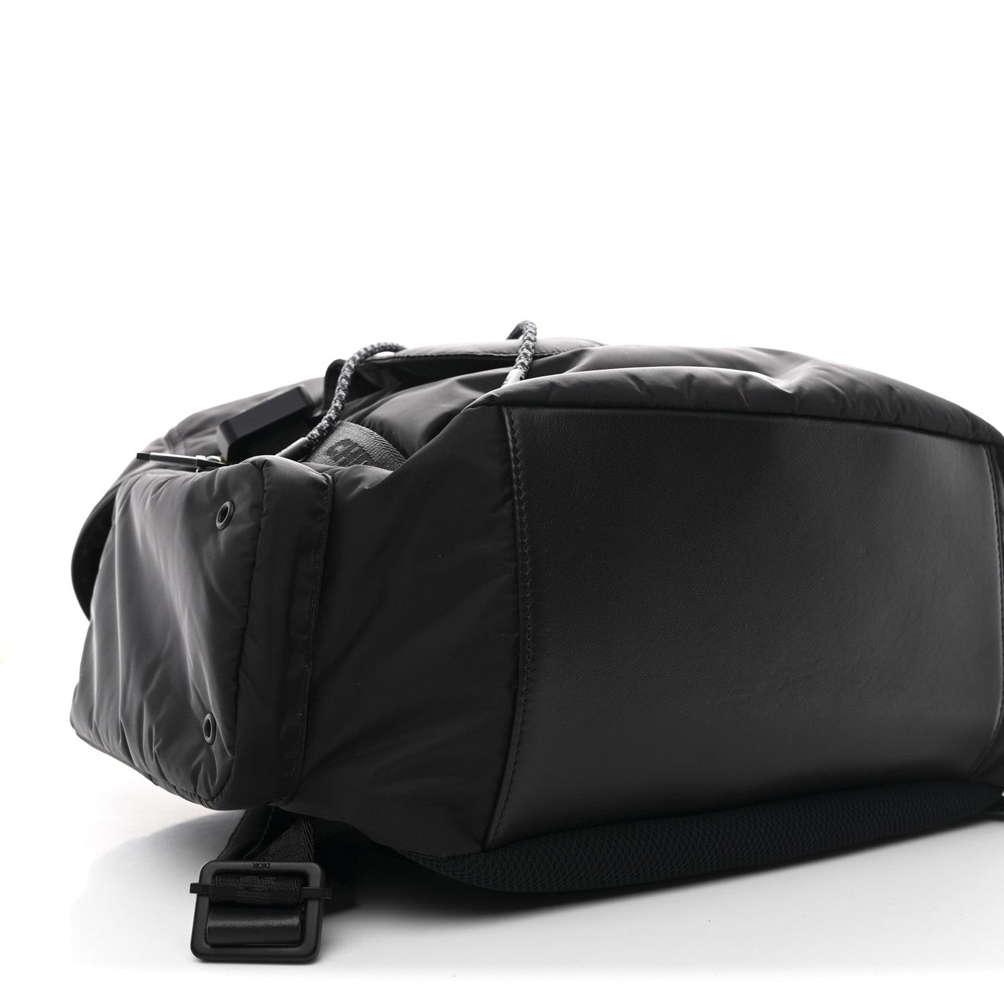 Nylon Saddle Backpack Black