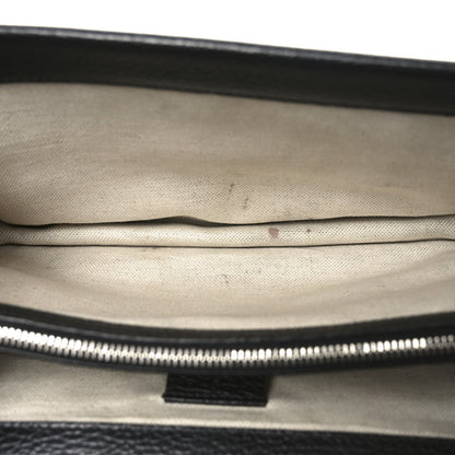 Pebbled Calfskin Small Dionysus Shoulder Bag Black