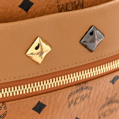 Visetos Studded Medium Dual Stark Backpack Cognac
