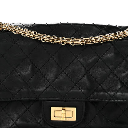 Lambskin Quilted Crush 2.55 Reissue 225 Flap Black