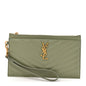 Grain De Poudre Chevron Monogram Large Bill Pouch Light Sage