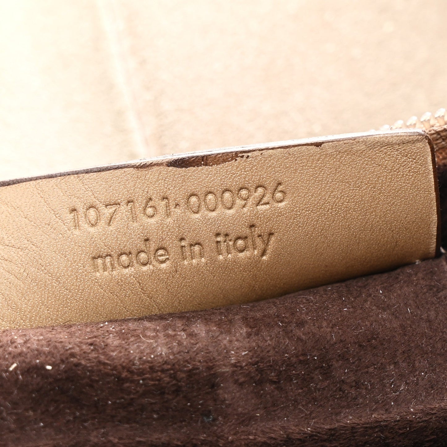 Suede Calfskin Small Hobo Beige