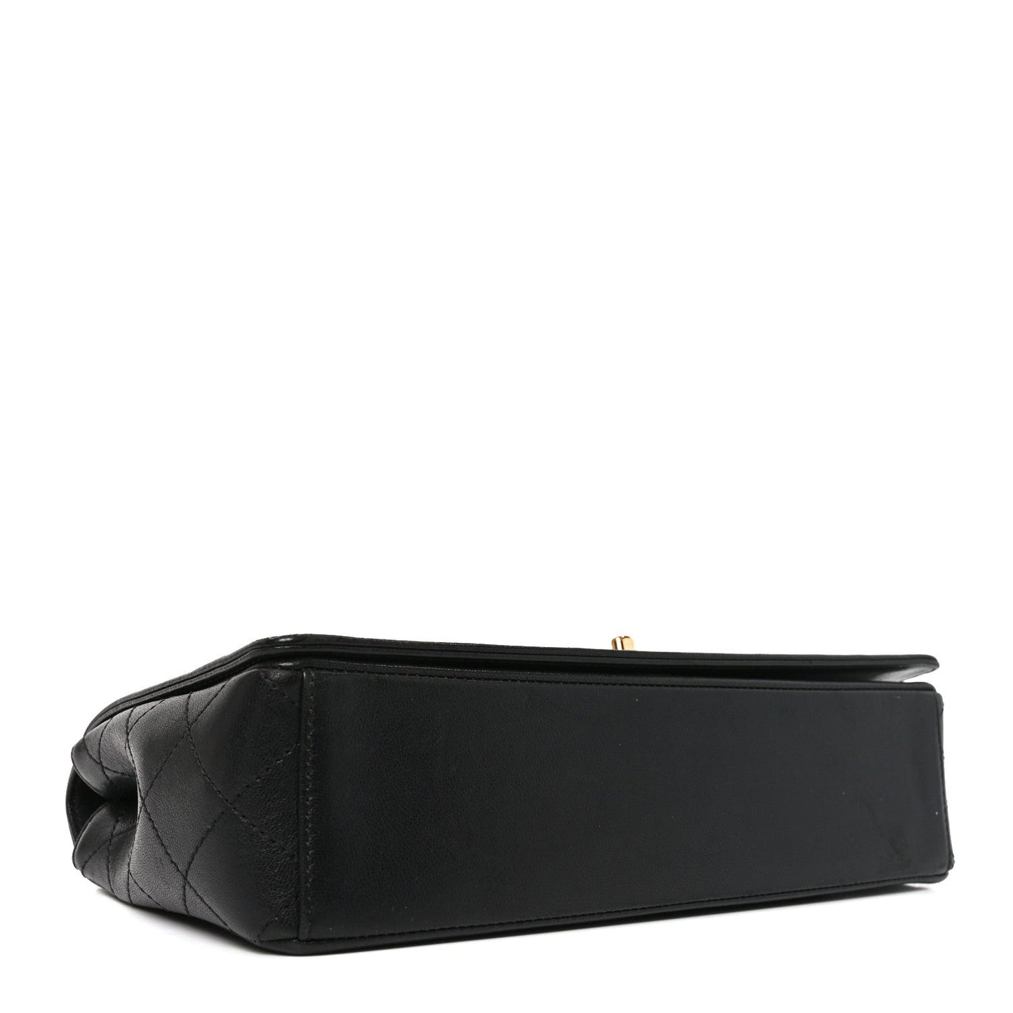 Sheepskin Quilted Vintage Mademoiselle Flap Black