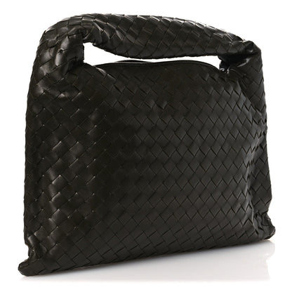 Calfskin Intrecciato Small Hop Kaki