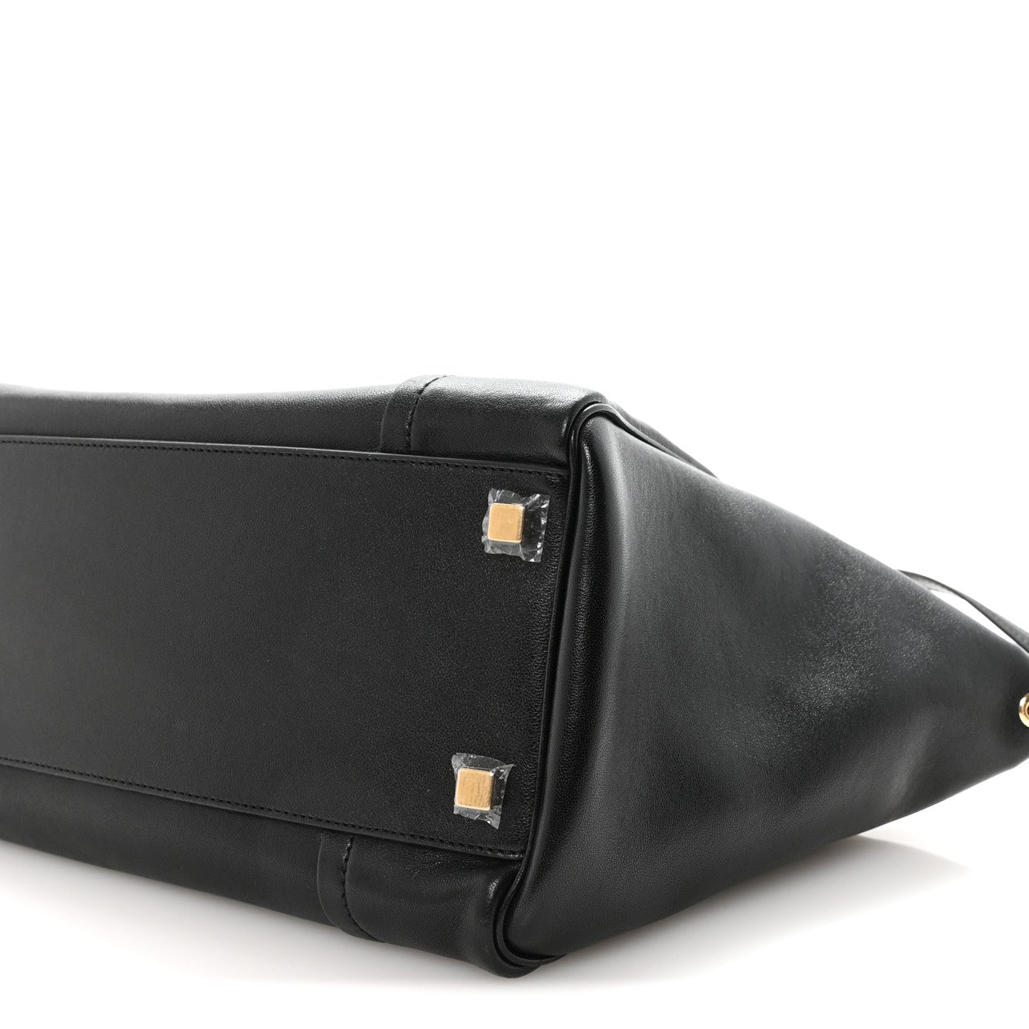 Supple Shiny Lambskin Luggage Black