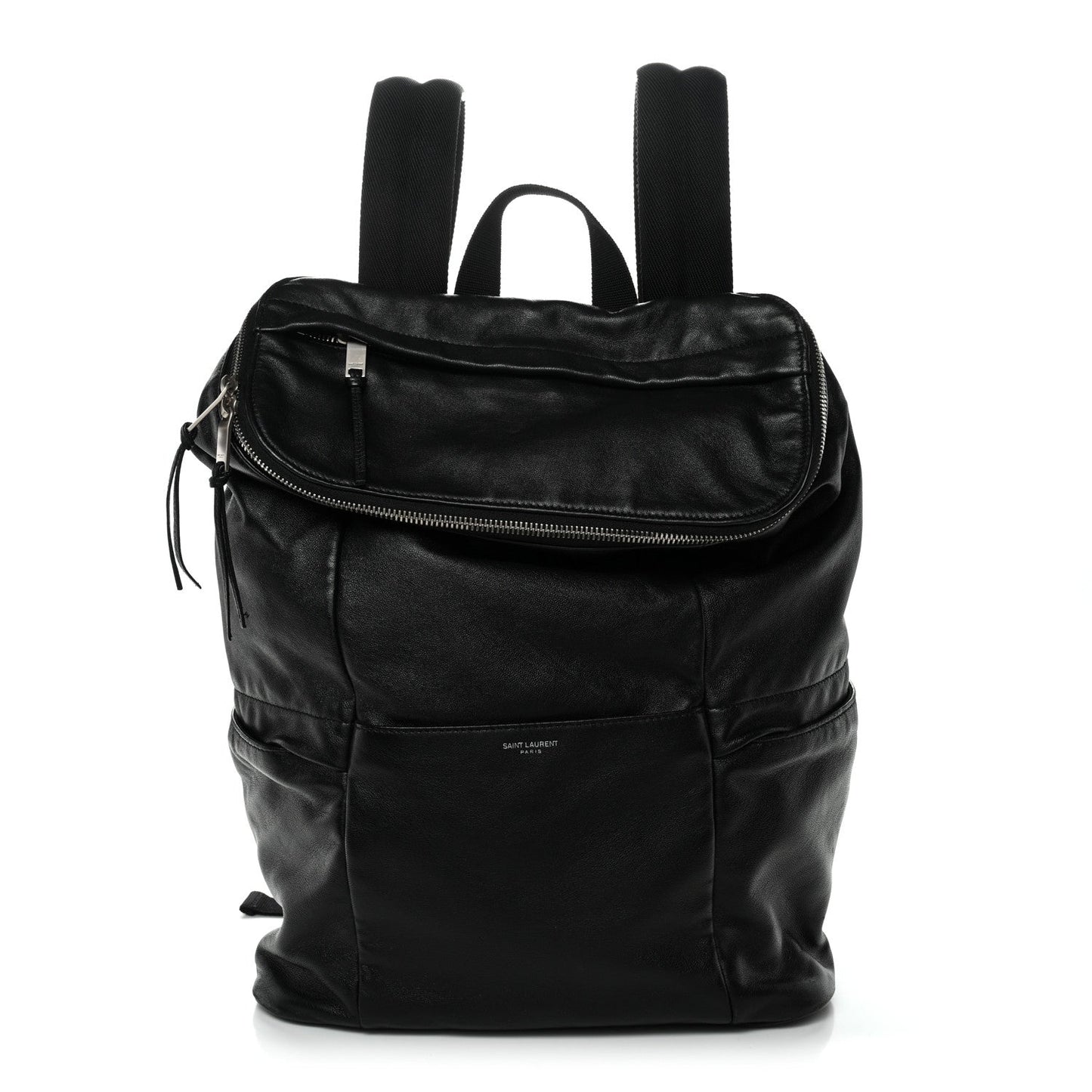 Canvas Calfskin Sid Backpack Black