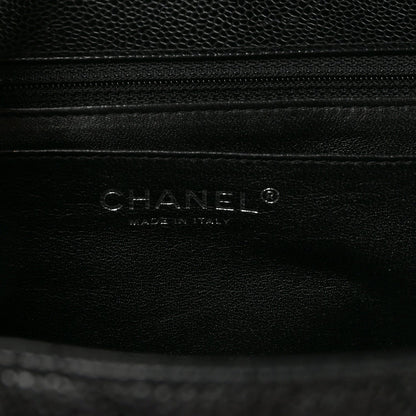 Caviar Maxi Single Flap Black