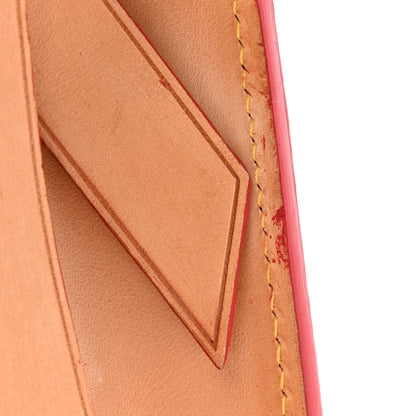 Monogram Calf Hair Spikes Iconoclasts Christian Louboutin Tote Red