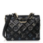 Lambskin Crystal Embellished Monogram Coussin BB Black