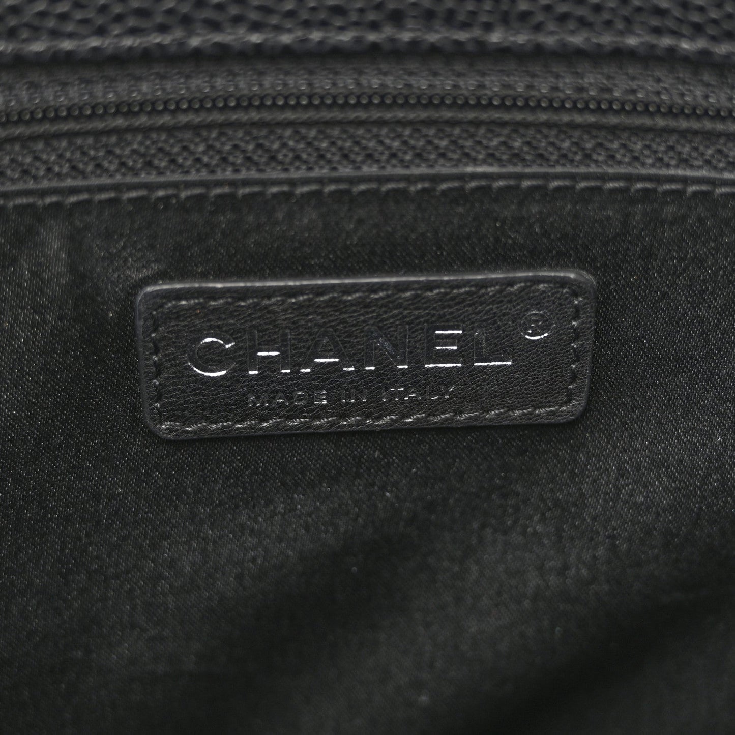 Caviar Quilted Grand Shopping Tote GST Black
