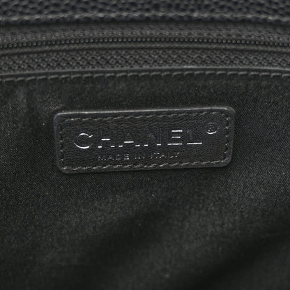 Caviar Quilted Grand Shopping Tote GST Black
