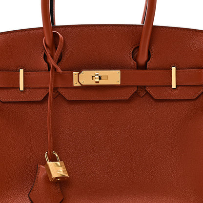 Taurillon Novillo Birkin 30 Cuivre