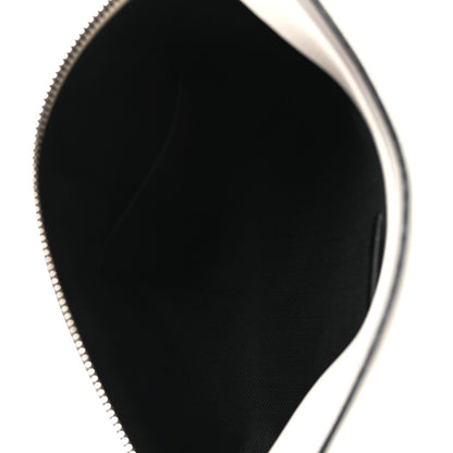 Calfskin Mushroom T Pouch Bag White