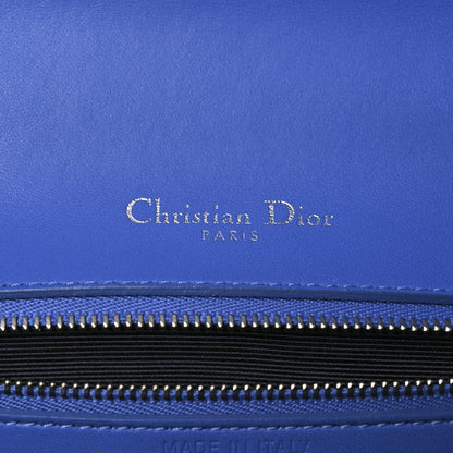 Smooth Calfskin Medium Diorama Flap Bag Blue
