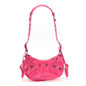 Agneau Arena Le Cagole Shoulder Bag XS Hot Pink
