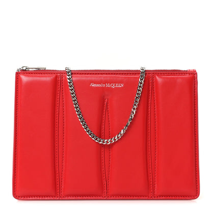 Calfskin Slash Pouch Welsh Red