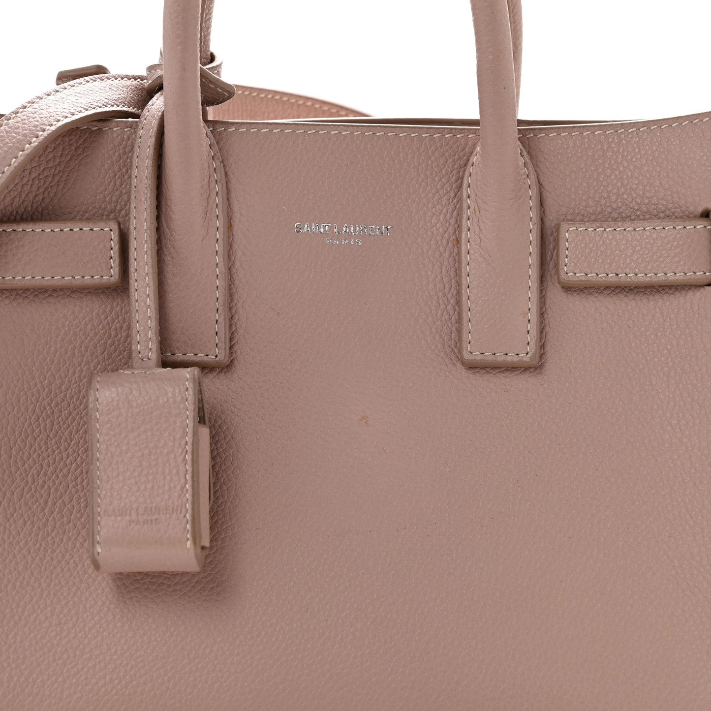 Grained Calfskin Nano Sac De Jour Pale Blush