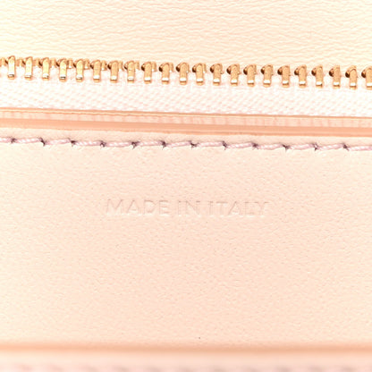 Liege Calfskin Medium Classic Box Flap Bag Pale Pink