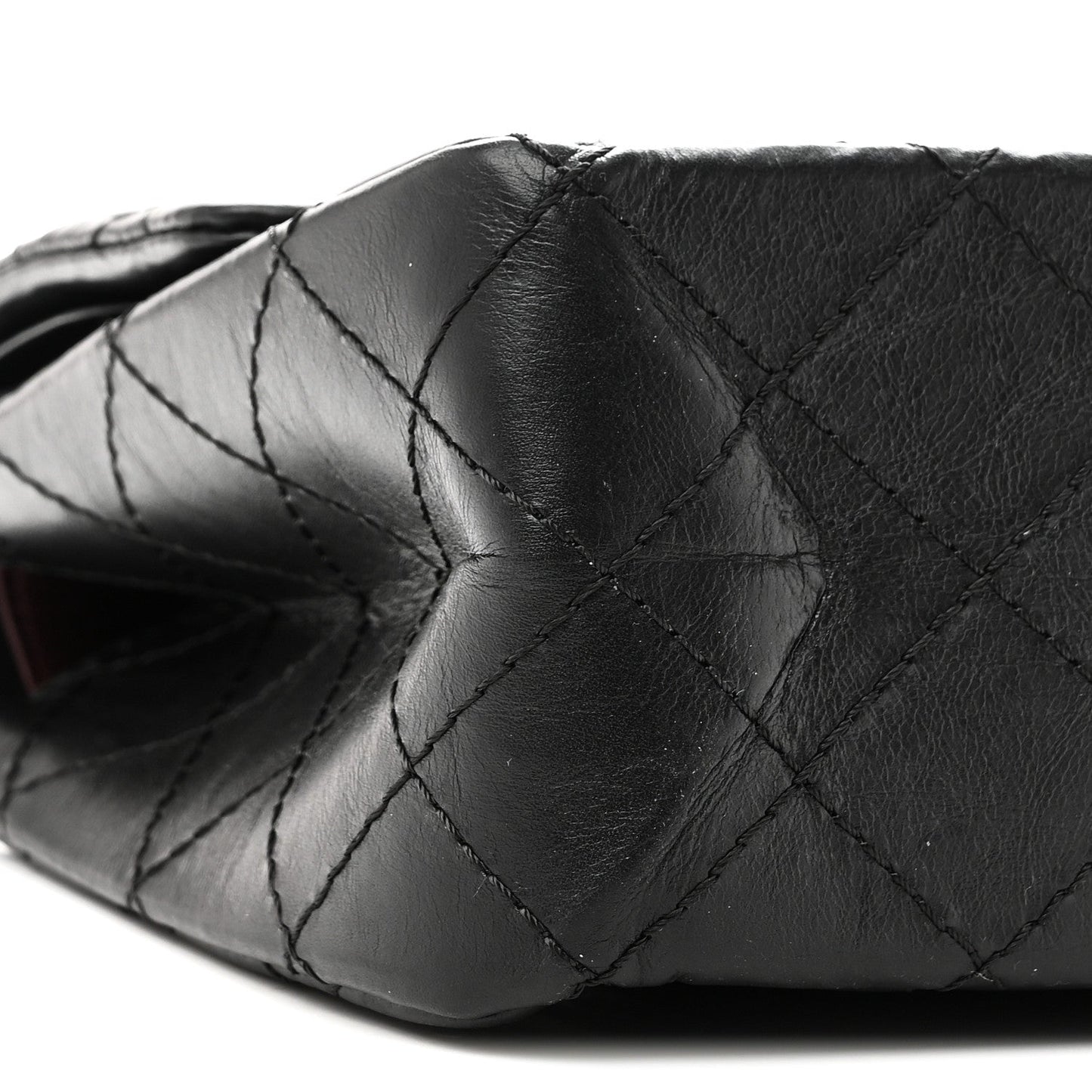 Aged Calfskin Quilted 2.55 Reissue 226 Flap Black