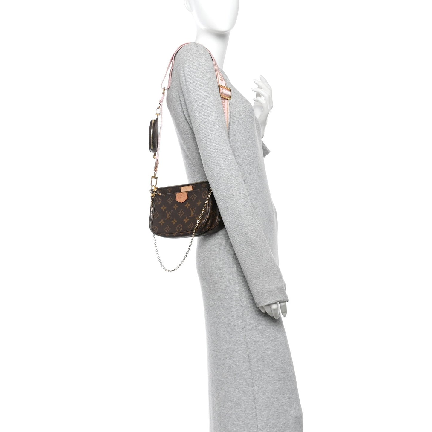 Monogram Multi Pochette Accessories Rose Clair