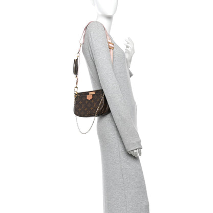 Monogram Multi Pochette Accessories Rose Clair