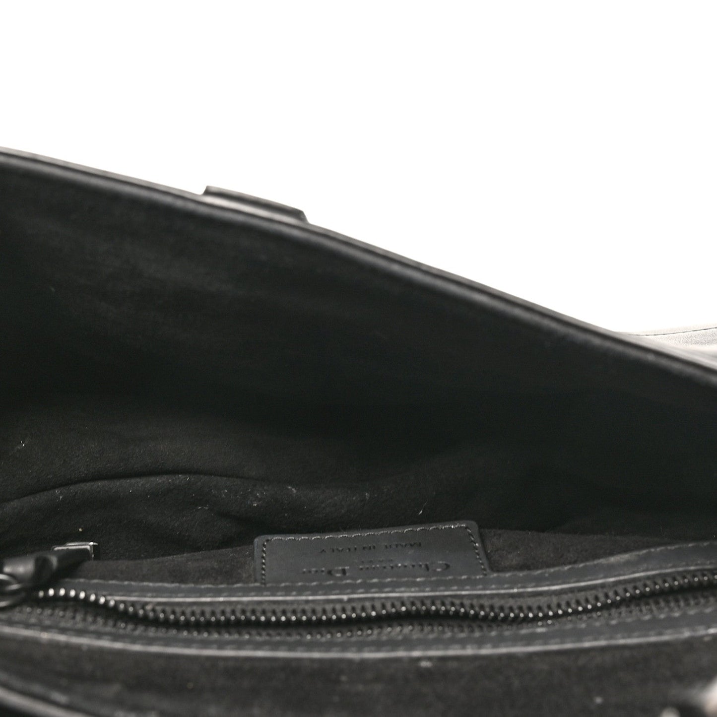 Ultra Matte Calfskin Saddle Bag Black