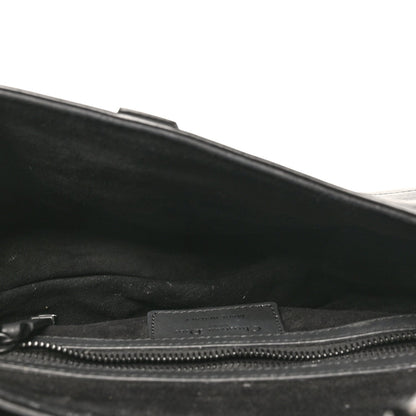 Ultra Matte Calfskin Saddle Bag Black