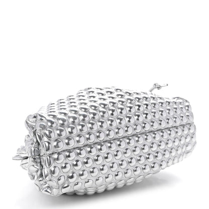 Metallic Fabric Bubble Wrap The Mini Pouch Silver