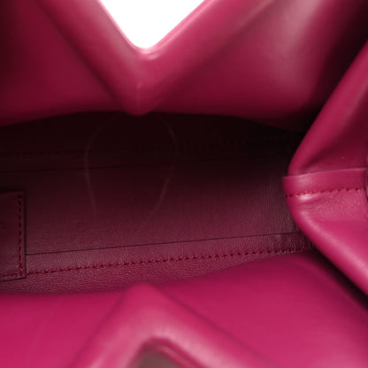 Calfskin Small The Point Triangle Bag Cinnabar