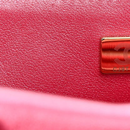 Mirror Calfskin Metallic Calfskin Quilted Hollywood Boulevard Backpack Pink
