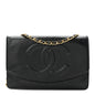 Lambskin Timeless CC Wallet On Chain WOC Black