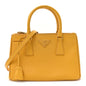 Saffiano Lux Small Galleria Double Zip Tote Soleil